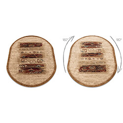 RUGSX OMEGA Tapis en laine ovale