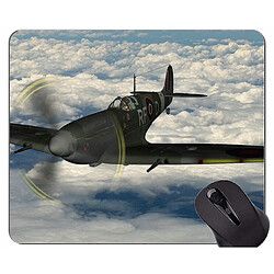 Universal Mat à tampon de souris Spitfire Flight Tapis de souris - Caoutchouc antidérapant - 26 x 21 cm