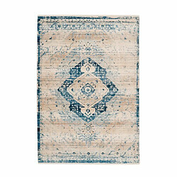 Paris Prix Tapis Vintage Baroque Crème Bleu