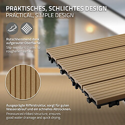 Avis ECD Germany Carreaux WPC - 60x30cm - Teck