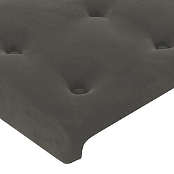 Acheter vidaXL Tête de lit - Gris foncé
