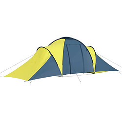 Avis vidaXL Tente de camping - 6 personnes - Bleu et jaune
