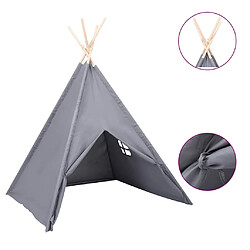 vidaXL Tente tipi enfants Gris 120x120 cm