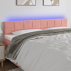 vidaXL Tête de lit à LED 180 cm - Rose