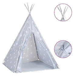 VidaXL Tente Tipi Enfant - Gris
