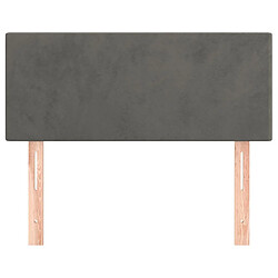Avis vidaXL - Tête de lit 90 cm - Gris foncé
