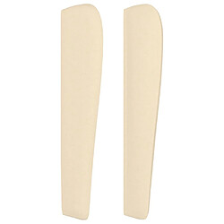 Acheter vidaXL Tête de lit avec oreilles - Crème - 183x23x118/128 cm