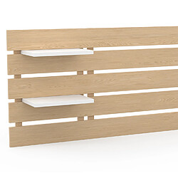 IDMARKET Tête de lit NINA - Bois clair pas cher