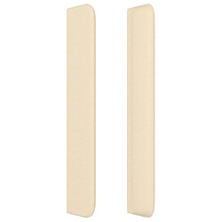 Acheter Vidaxl Tête de lit avec oreilles 103x16x118/128 cm - Crème