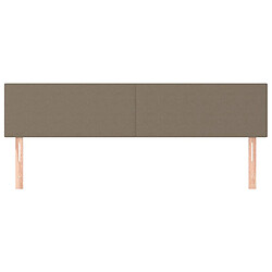 Avis vidaXL Têtes de lit 2 pcs - Taupe
