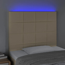 Avis vidaXL Tête de lit à LED - Crème