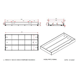 Avis Vipack tiroir de lit gigogne Fritz - Blanc