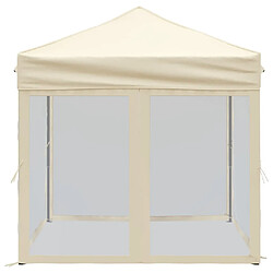 Acheter vidaXL Tente de réception pliable avec parois Crème 2x2 m