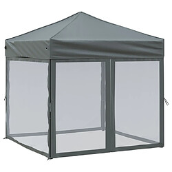 vidaXL Tente de réception pliable avec parois 2x2 m - Anthracite