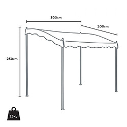 Elios Parasols Elios Gazebo Pergola - Blanc pas cher