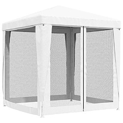 Acheter vidaXL Tente de réception avec parois latérales en maille 2x2 m - Blanc
