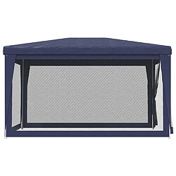 Avis vidaXL Tente de fête parois maille 3x4 m - Bleu