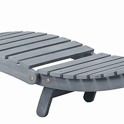 Helloshop26 Transat bois acacia - Gris pas cher