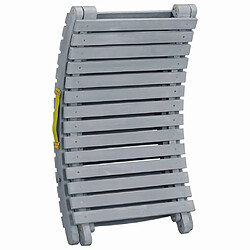 Acheter Helloshop26 Transat bois acacia - Gris