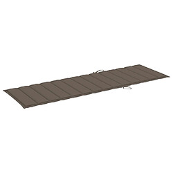 Acheter Helloshop26 Chaise longue en bois avec coussin - Bois