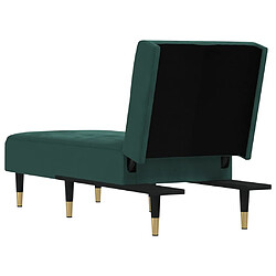 Acheter VIDAXL Chaise longue verte - Velours pliant