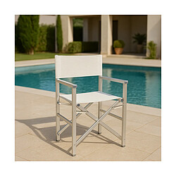 Beach and garden design chaises Regista Gold - Blanc