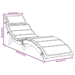 vidaXL Chaises longues - Taupe pas cher