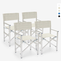 Beach and garden design Chaise de plage pliante - Gris