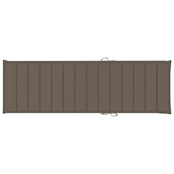 Helloshop26 Chaise longue en bois avec coussin - Bois pas cher