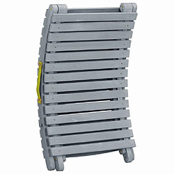 Helloshop26 Transat bois d'acacia - Gris pas cher