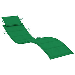 Helloshop26 lot de 2 transats bois - Vert pas cher
