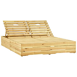 Chaise longue double vidaXL - Vert vif