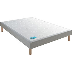 Mérinos Sommier cadre à lattes - Gris clair