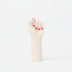 DOIY Vase Girl Power - Céramique Blanche 27 cm