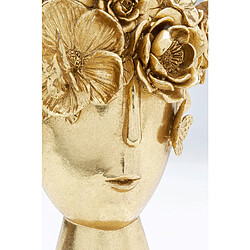 Karedesign Vase Couronne Fleurs Doré