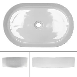 ECD Germany Lavabo ovale - Blanc