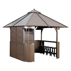Habitat et Jardin Abri spa Bali - Marron