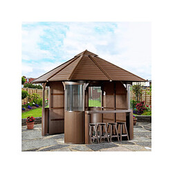 Habitat et Jardin Abri spa Bali - Marron