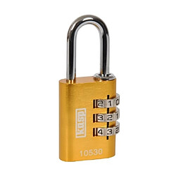 KASP Cadenas à combinaison 30 mm jaune