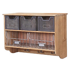 Avis Mendler Vestiaire mural métal - Marron