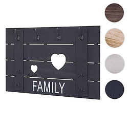 Mendler Vestiaire portemanteau mural - Gris foncé