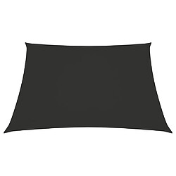 Helloshop26 Voile d'ombrage parasol tissu oxford carré 3 x 3 m anthracite 02_0009483