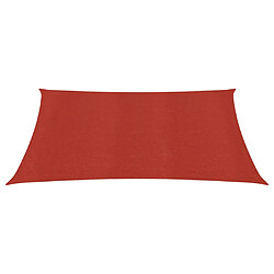 Helloshop26 Voile d'ombrage - 4,5 x 4,5 m - Rouge Voile d'ombrage carré - PEHD 160 g/m² - Protection UV - Vent et eau perméable