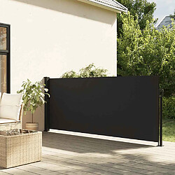 vidaXL Auvent latéral rétractable 120x600 cm - Noir Auvent latéral rétractable - Polyester PU - Noir - 120 x 600 cm - Résistant à l'eau et UV - Montage facile