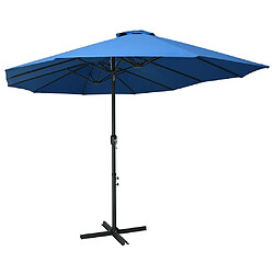 vidaXL Parasol d'extérieur - 460x270 cm Bleu
