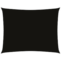 vidaXL Voile de parasol 2x3,5 m - Noir