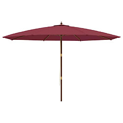 Acheter vidaXL Parasol de jardin 400x273 cm - Rouge bordeaux