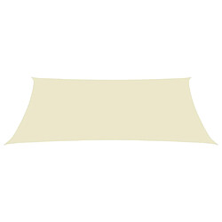 helloshop26 Voile d'ombrage Oxford Rectangulaire 2x4,5 m - Crème