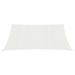 Helloshop26 Voile d'ombrage 6x7 m blanc