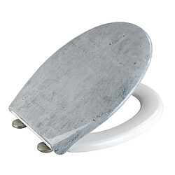 Wenko Abattant WC Concrete - Duroplast